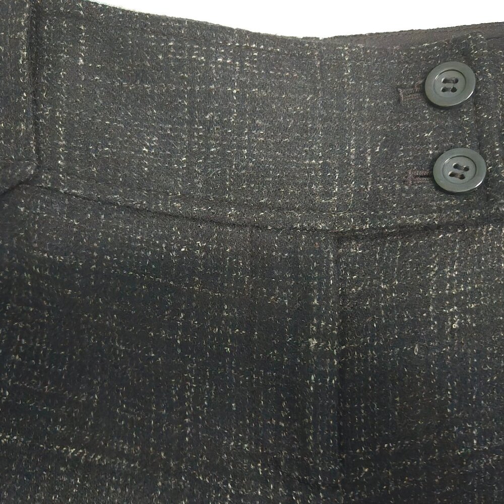 Ann Taylor Wool Black Tweed Dress Pants Womens Size 8
